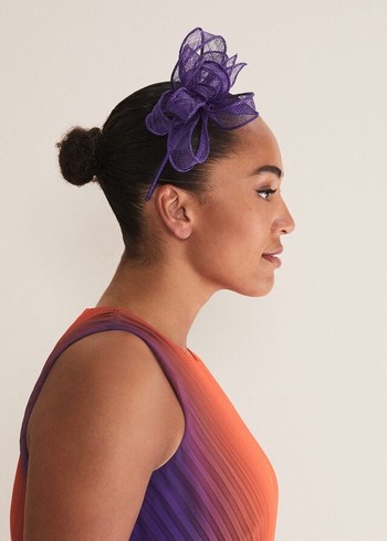 Phase Eight Purple Bow Hats Purple USA | 7082146-ZG